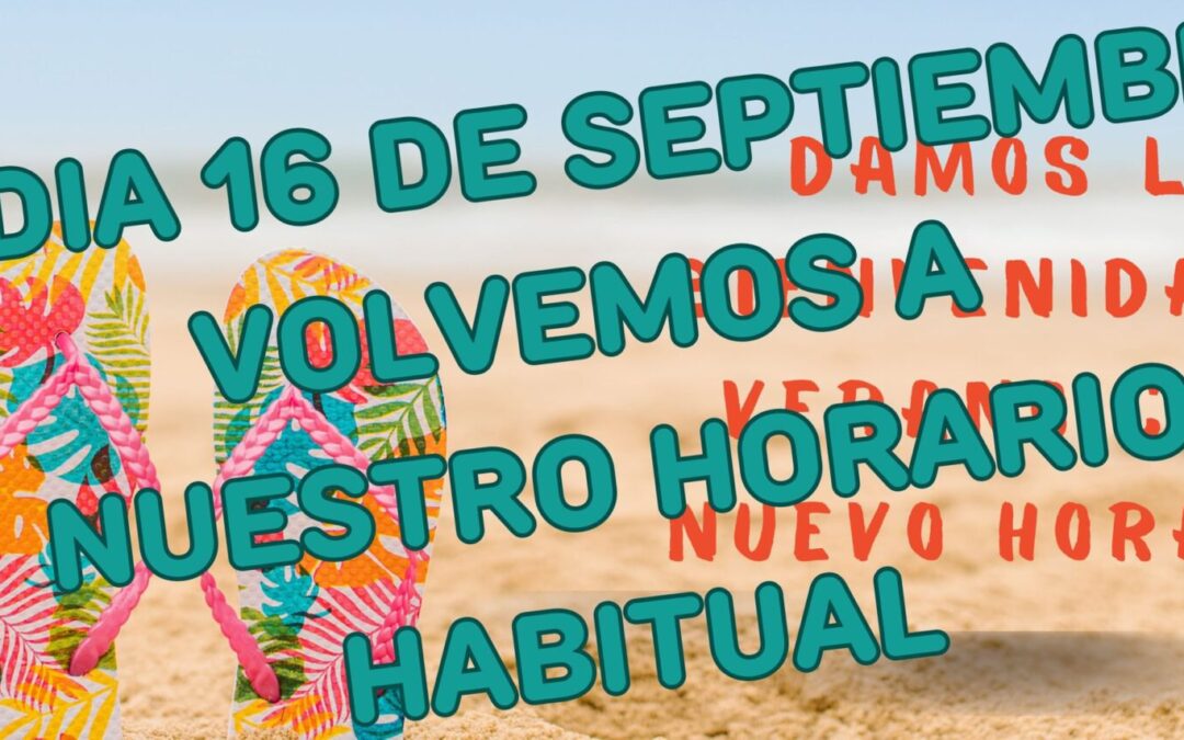 En Muelas Motor volvemos al horario habitual.